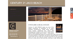 Desktop Screenshot of century21jaco.com