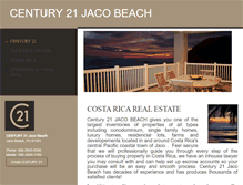 Tablet Screenshot of century21jaco.com